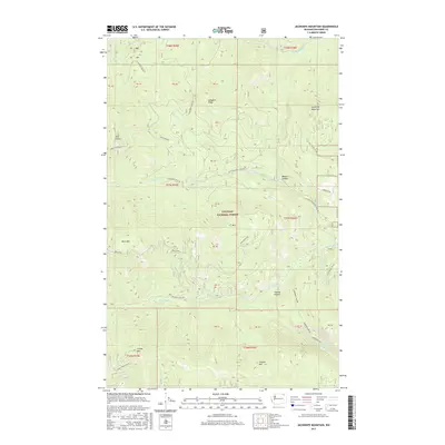 2017 Map of Jackknife Mountain, 2017 Print