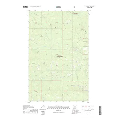 2020 Map of Jackknife Mountain, 2020 Print