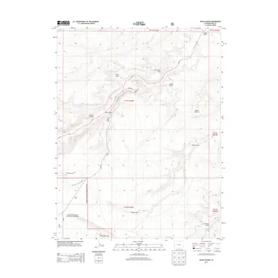 2013 Map of Jacks Canyon, 2013 Print