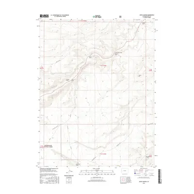 2016 Map of Jacks Canyon, 2016 Print