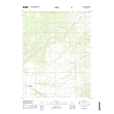 2019 Map of Jacks Canyon, 2019 Print