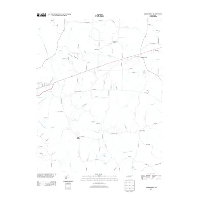 2013 Map of Jacks Creek, 2013 Print