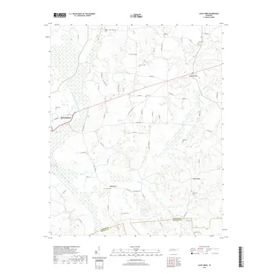 2019 Map of Jacks Creek, 2019 Print