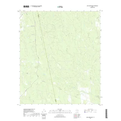 2019 Map of Jacks Creek North, 2019 Print