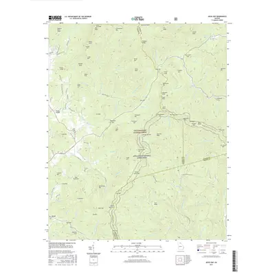 2017 Map of Jacks Gap, 2017 Print