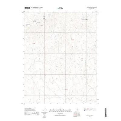 2018 Map of Jacks Mountain, 2018 Print