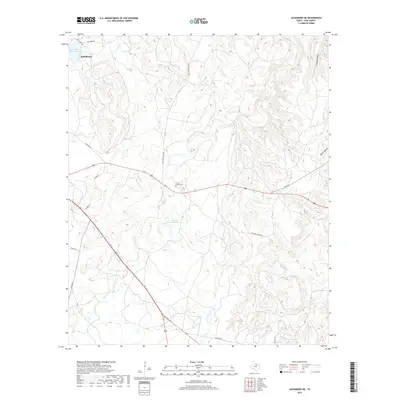 2019 Map of Jacksboro NE, 2019 Print