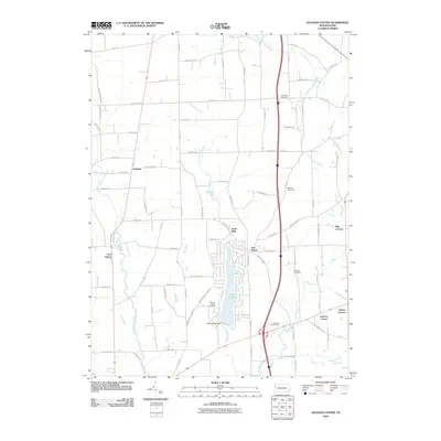 2010 Map of Jackson Center, 2010 Print
