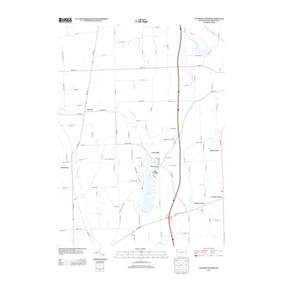 2013 Map of Jackson Center, 2013 Print