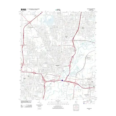 2012 Map of Jackson, 2012 Print