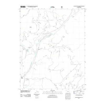 2011 Map of Jackson Mountain, 2011 Print