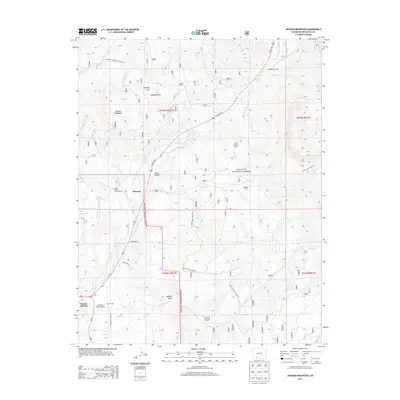 2013 Map of Jackson Mountain, 2013 Print