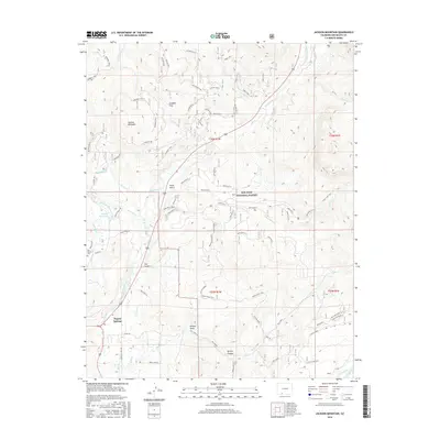 2016 Map of Jackson Mountain, 2016 Print