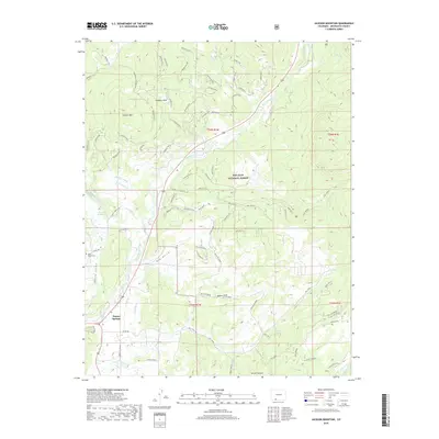 2019 Map of Jackson Mountain, 2019 Print