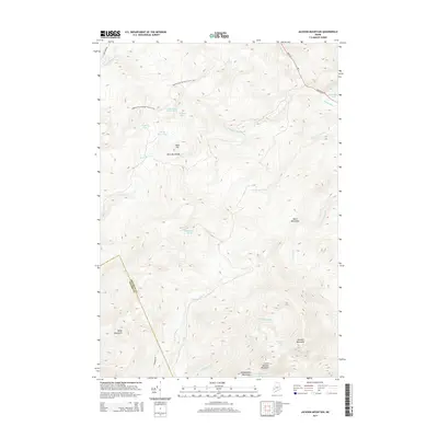 2014 Map of Jackson Mountain, 2014 Print