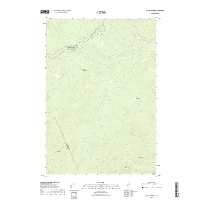 2018 Map of Jackson Mountain, 2018 Print