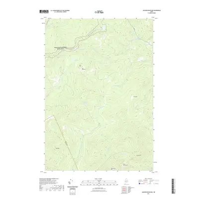2021 Map of Jackson Mountain, 2021 Print