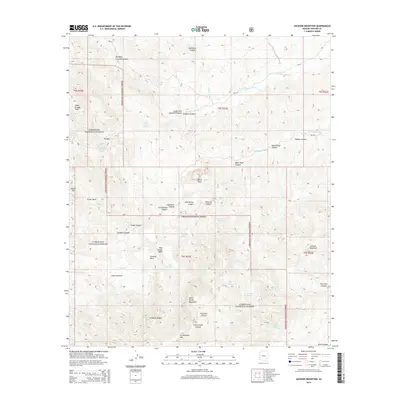 2014 Map of Jackson Mountain, 2014 Print