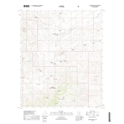 2018 Map of Jackson Mountain, 2018 Print
