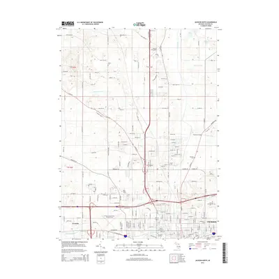 2014 Map of Jackson North, 2014 Print