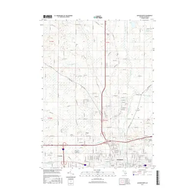 2017 Map of Jackson North, 2017 Print