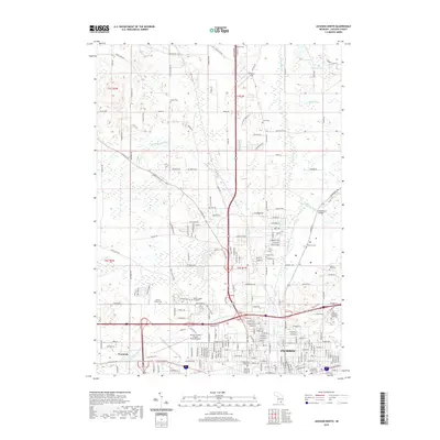 2019 Map of Jackson North, 2019 Print