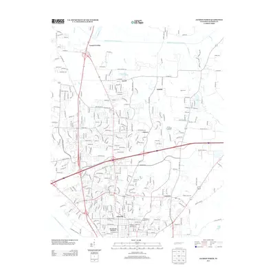 2013 Map of Jackson North, 2013 Print