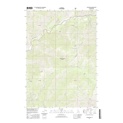 2017 Map of Jackson Peak, 2017 Print
