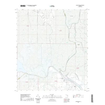 2021 Map of Jackson River, 2021 Print
