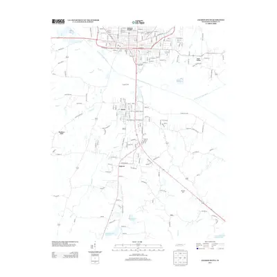 2013 Map of Jackson South, 2013 Print