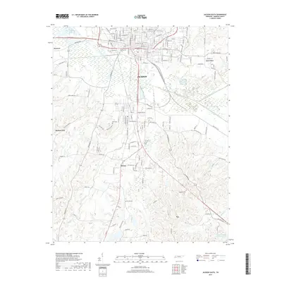 2019 Map of Jackson South, 2019 Print