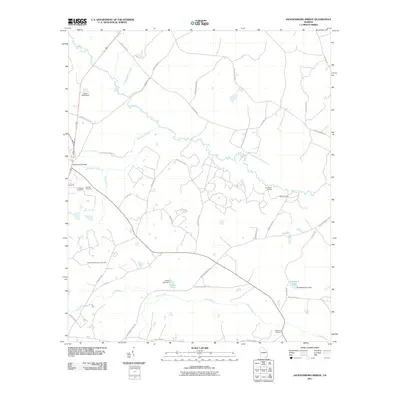 2011 Map of Jacksonboro Bridge, 2011 Print