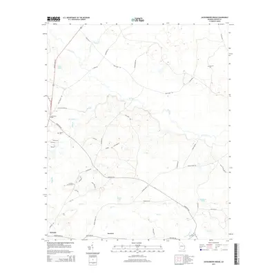 2014 Map of Jacksonboro Bridge, 2014 Print