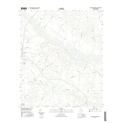 2017 Map of Jacksonboro Bridge, 2017 Print