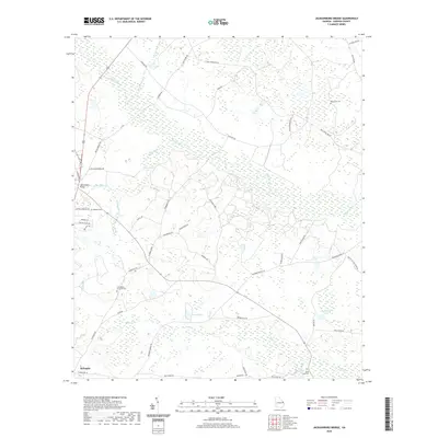 2020 Map of Jacksonboro Bridge, 2020 Print