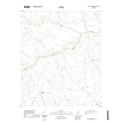 2020 Map of Jacksons Crossroads, 2020 Print
