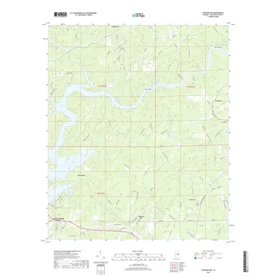 2018 Map of Jacksons Gap, 2018 Print