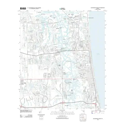 2012 Map of Jacksonville Beach, 2012 Print