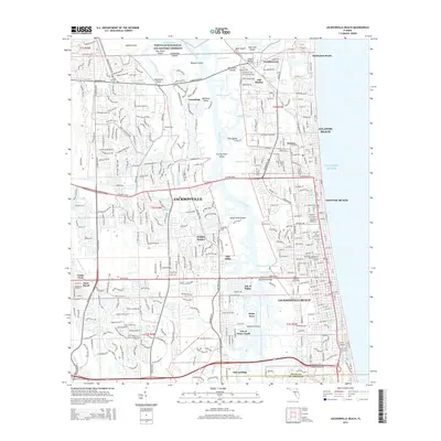 2015 Map of Jacksonville Beach, 2015 Print