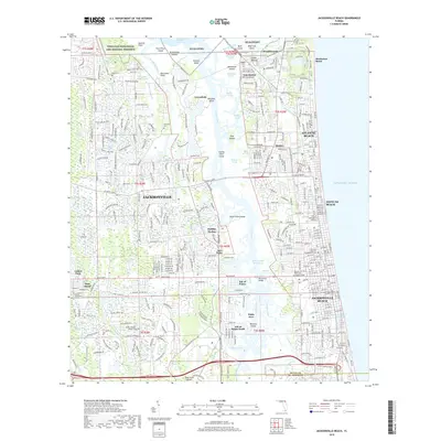 2018 Map of Jacksonville Beach, 2018 Print