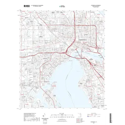 2021 Map of Jacksonville, 2021 Print