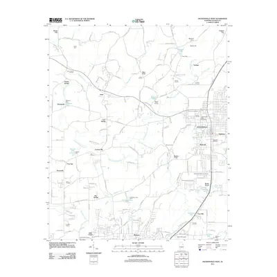 2011 Map of Jacksonville West, 2011 Print