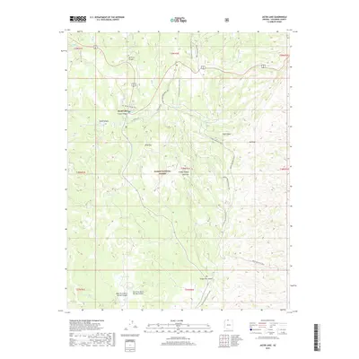 2018 Map of Jacob Lake, 2018 Print