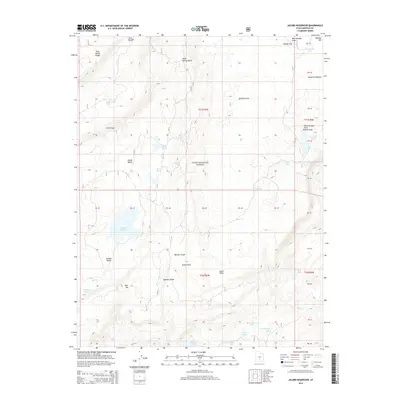 2014 Map of Jacobs Reservoir, 2014 Print