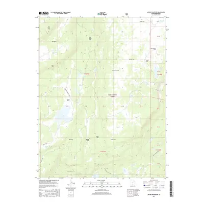 2017 Map of Jacobs Reservoir, 2017 Print