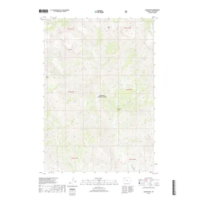 2017 Map of Jaggar Peak, 2017 Print