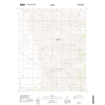 2018 Map of Jail Canyon, 2018 Print