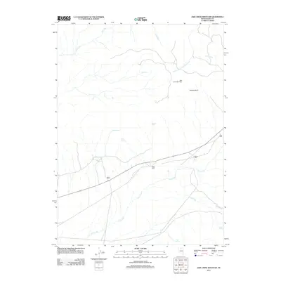 2012 Map of Jake Creek Mountain, 2012 Print