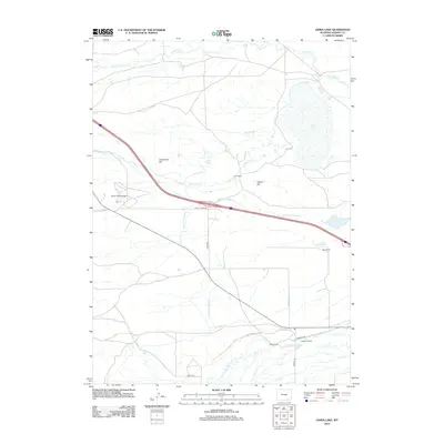 2012 Map of James Lake, 2012 Print