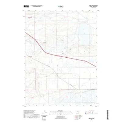 2017 Map of James Lake, 2017 Print